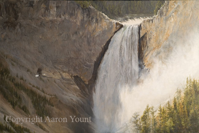 <em>Majesty Over Lower Falls</em> - Oil on Linen